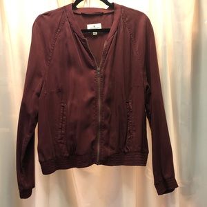 American Eagle | Maroon Bomber Jacket